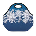 Christmas Snowflake Print Neoprene Lunch Bag