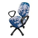 Christmas Snowflake Print Office Chair Cover