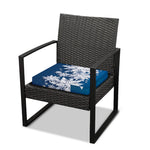 Christmas Snowflake Print Outdoor Seat Cushion Cover