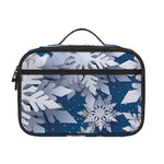Christmas Snowflake Print Portable Lunch Bag