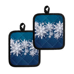 Christmas Snowflake Print Pot Holders