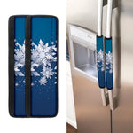Christmas Snowflake Print Refrigerator Handle Covers