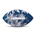 Christmas Snowflake Print Rugby Ball