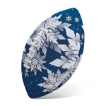 Christmas Snowflake Print Rugby Ball
