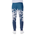 Christmas Snowflake Print Scuba Joggers