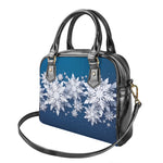 Christmas Snowflake Print Shoulder Handbag