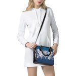 Christmas Snowflake Print Shoulder Handbag