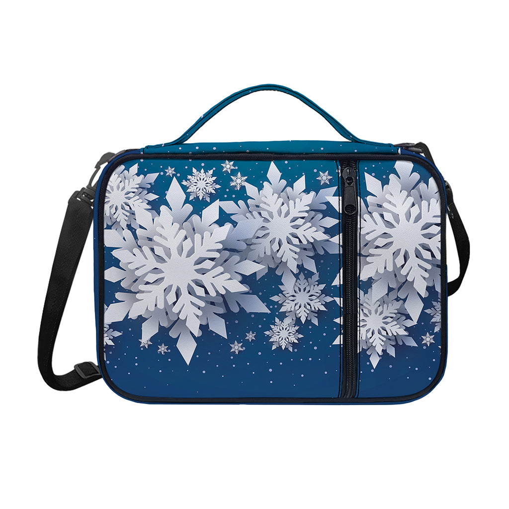Christmas Snowflake Print Shoulder Strap Bible Bag