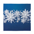 Christmas Snowflake Print Silk Bandana