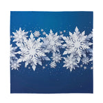 Christmas Snowflake Print Silk Bandana
