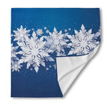 Christmas Snowflake Print Silk Bandana