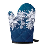 Christmas Snowflake Print Single Oven Mitt