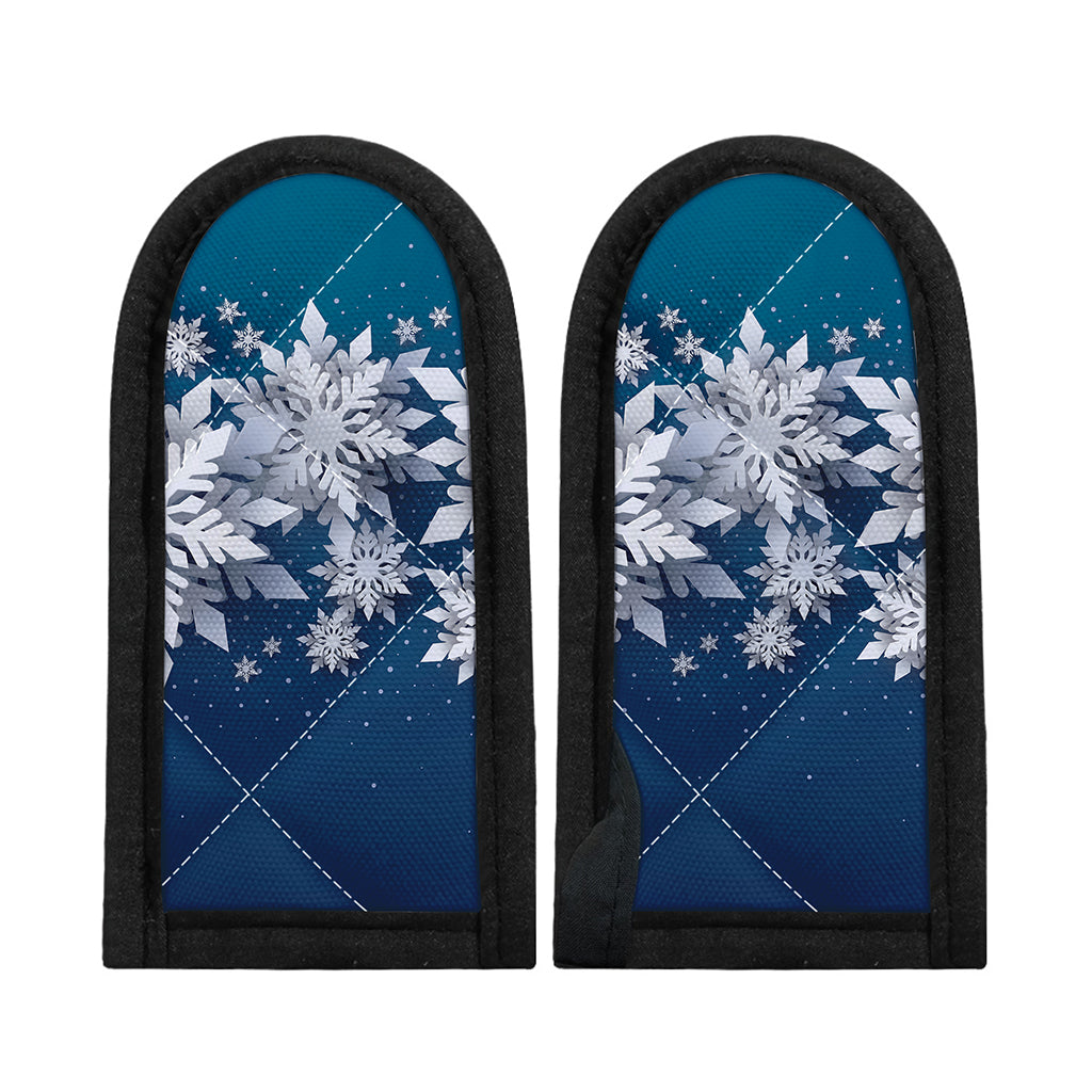 Christmas Snowflake Print Skillet Handle Cover
