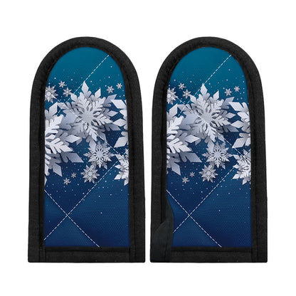 Christmas Snowflake Print Skillet Handle Cover