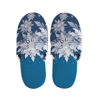Christmas Snowflake Print Slippers