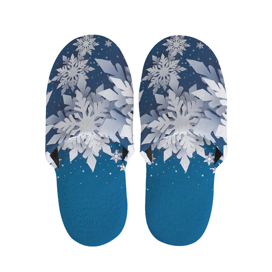 Christmas Snowflake Print Slippers