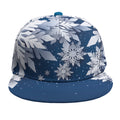 Christmas Snowflake Print Snapback Cap
