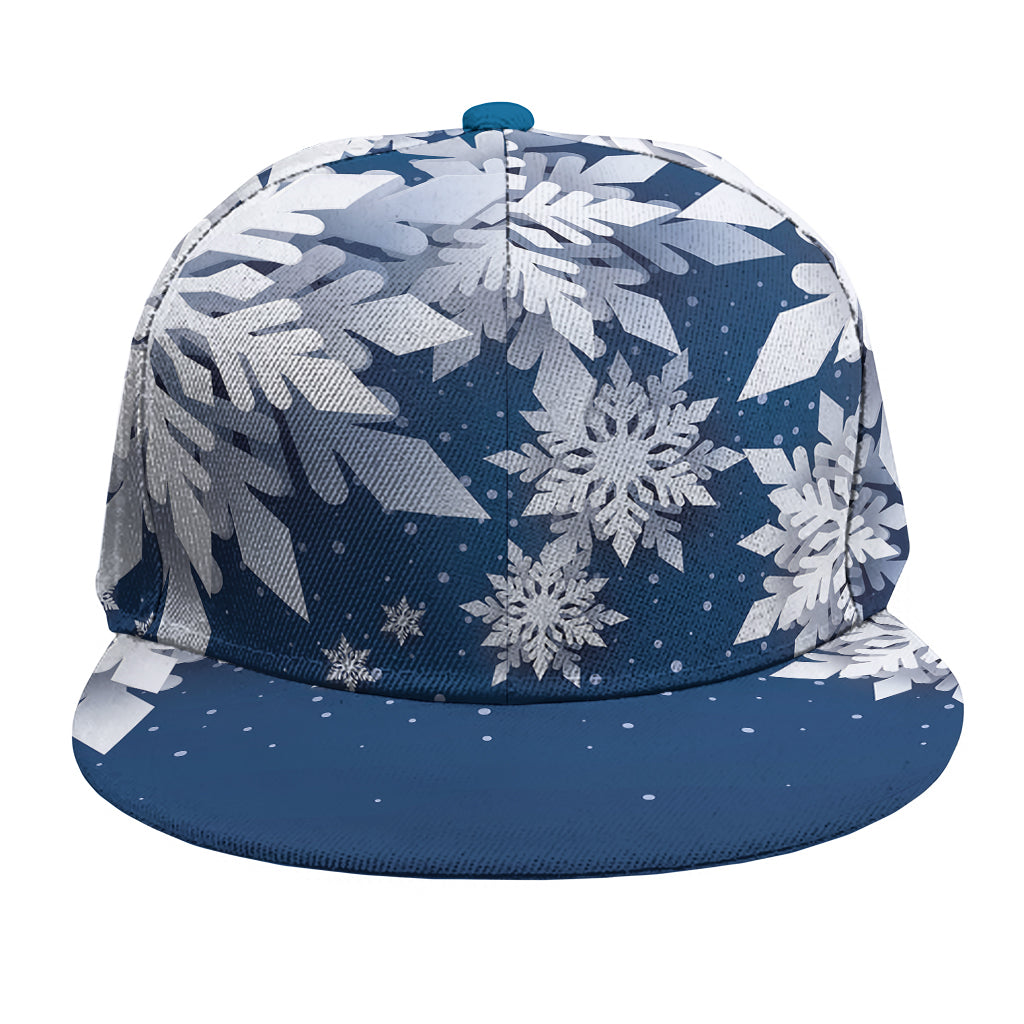 Christmas Snowflake Print Snapback Cap