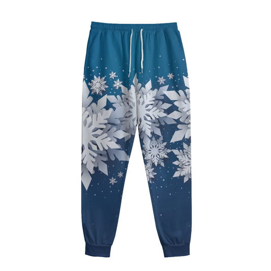 Christmas Snowflake Print Sweatpants