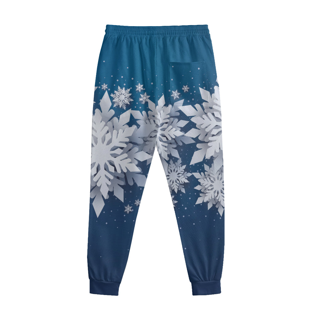 Christmas Snowflake Print Sweatpants