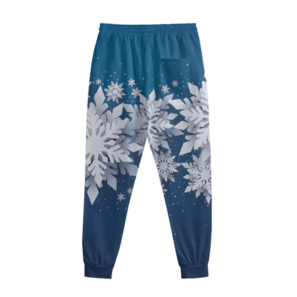 Christmas Snowflake Print Sweatpants