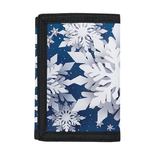 Christmas Snowflake Print Trifold Wallet