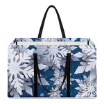 Christmas Snowflake Print Utility Tote Bag