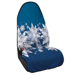 Christmas Snowflake Print Waterproof Car Seat Cover