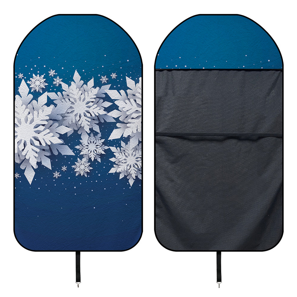 Christmas Snowflake Print Waterproof Car Seat Cover