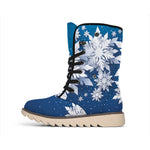 Christmas Snowflake Print Winter Boots