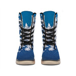 Christmas Snowflake Print Winter Boots