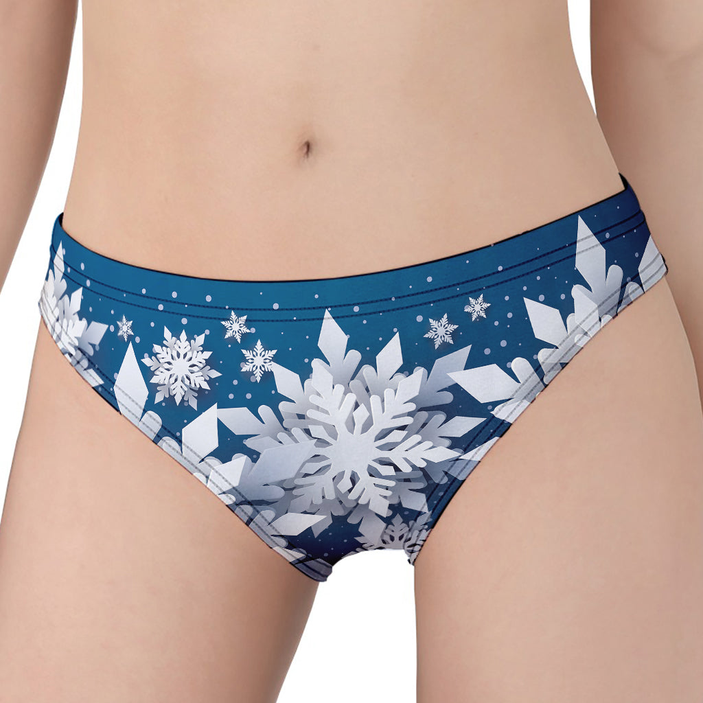 Christmas Snowflake Print Women's Panties