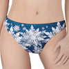 Christmas Snowflake Print Women's Thong