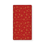 Christmas Snowflakes And Stars Print Baby Crib Sheet