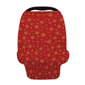 Christmas Snowflakes And Stars Print Baby Seat Cover