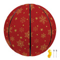 Christmas Snowflakes And Stars Print Basketball