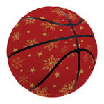 Christmas Snowflakes And Stars Print Basketball