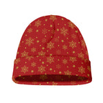 Christmas Snowflakes And Stars Print Beanie