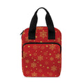 Christmas Snowflakes And Stars Print Bible Tote Bag