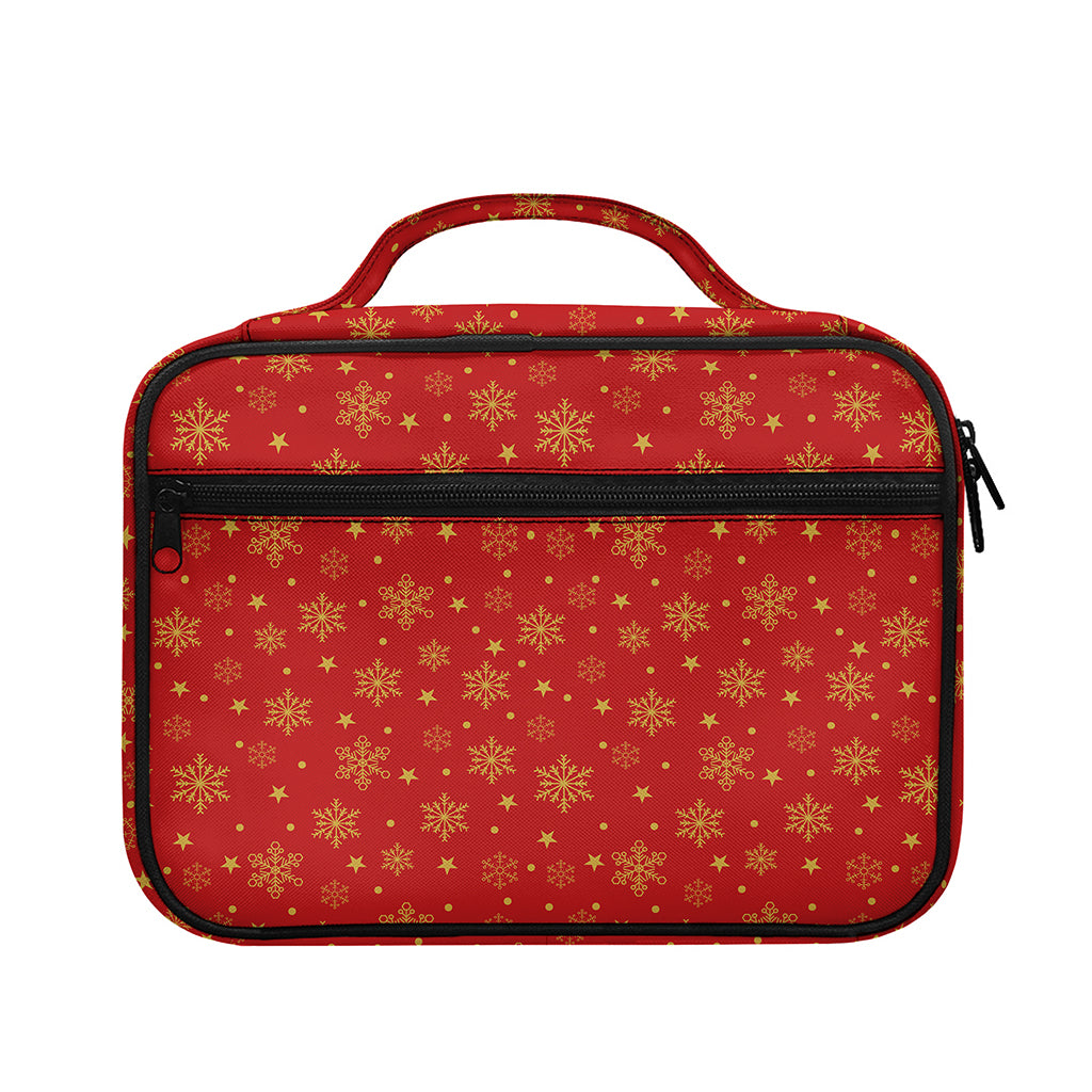 Christmas Snowflakes And Stars Print Briefcase Bible Bag