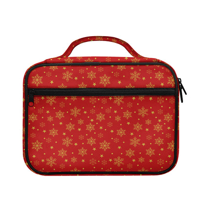 Christmas Snowflakes And Stars Print Briefcase Bible Bag