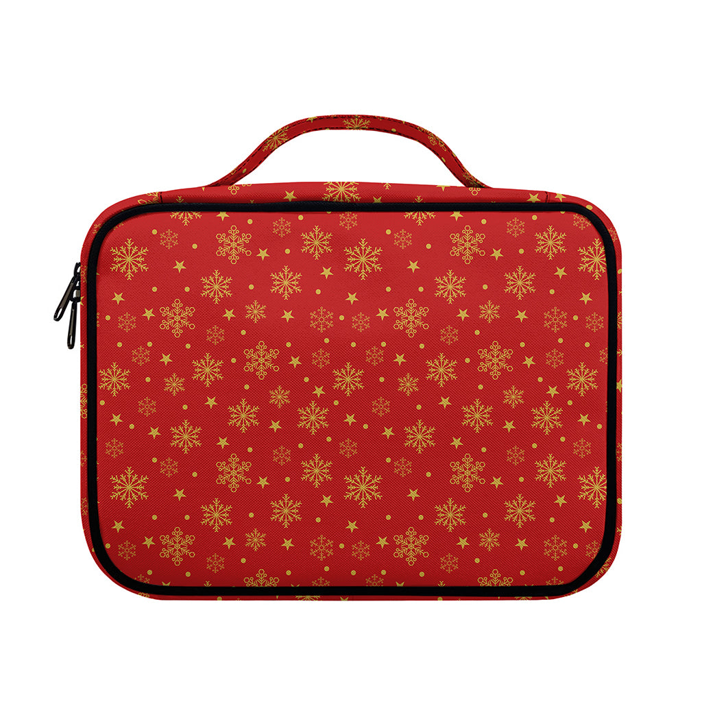 Christmas Snowflakes And Stars Print Briefcase Bible Bag