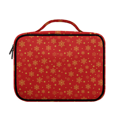 Christmas Snowflakes And Stars Print Briefcase Bible Bag