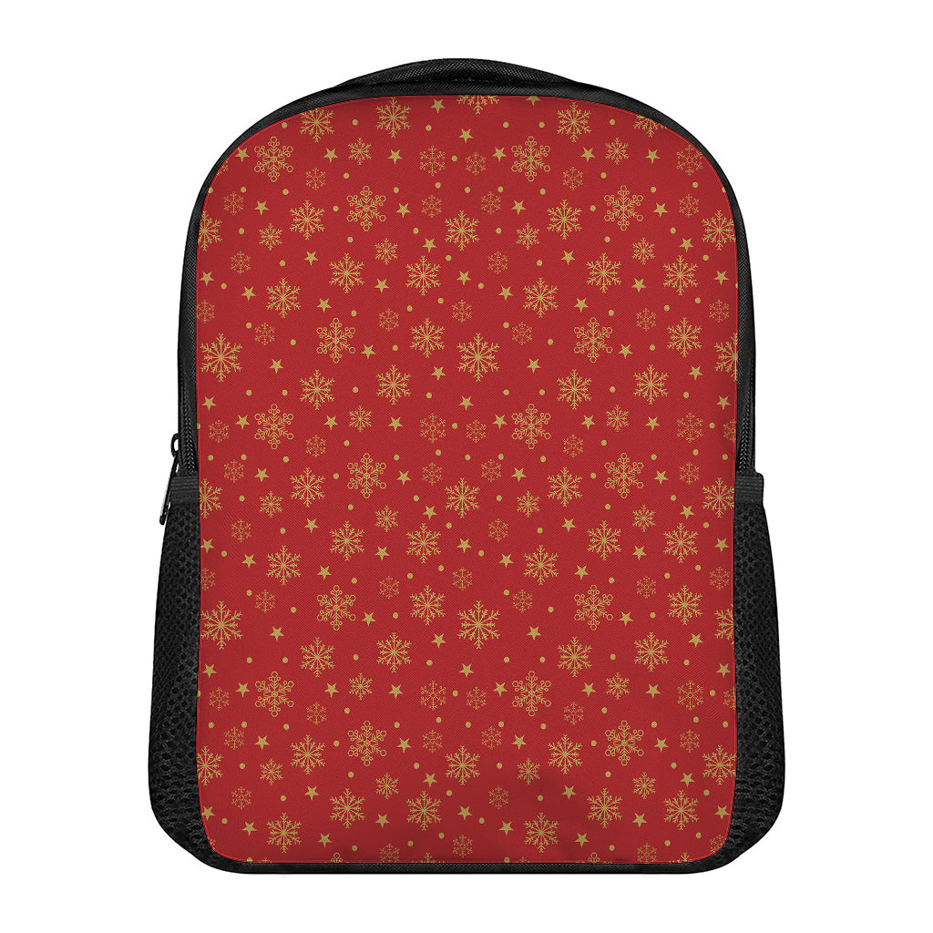 Christmas Snowflakes And Stars Print Casual Backpack
