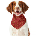 Christmas Snowflakes And Stars Print Dog Bandana
