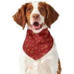 Christmas Snowflakes And Stars Print Dog Bandana
