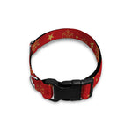 Christmas Snowflakes And Stars Print Dog Collar