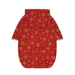 Christmas Snowflakes And Stars Print Dog Zip Up Hoodie