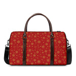 Christmas Snowflakes And Stars Print Duffle Bag