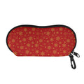 Christmas Snowflakes And Stars Print Glasses Case